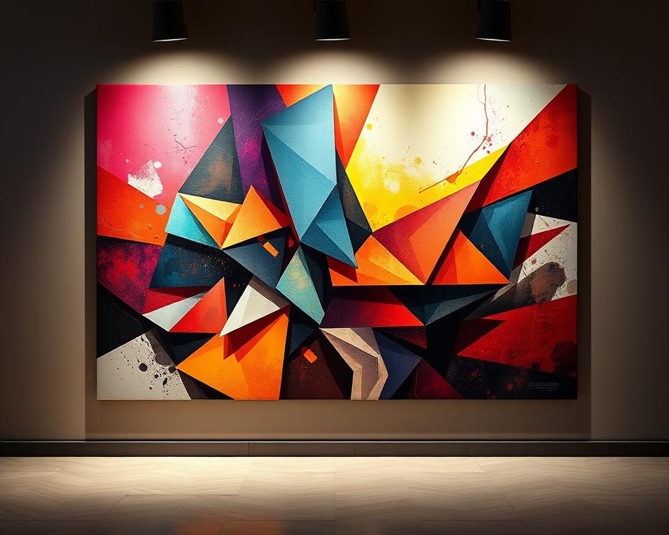 Dynamic Movement In Big Abstract Wall Art